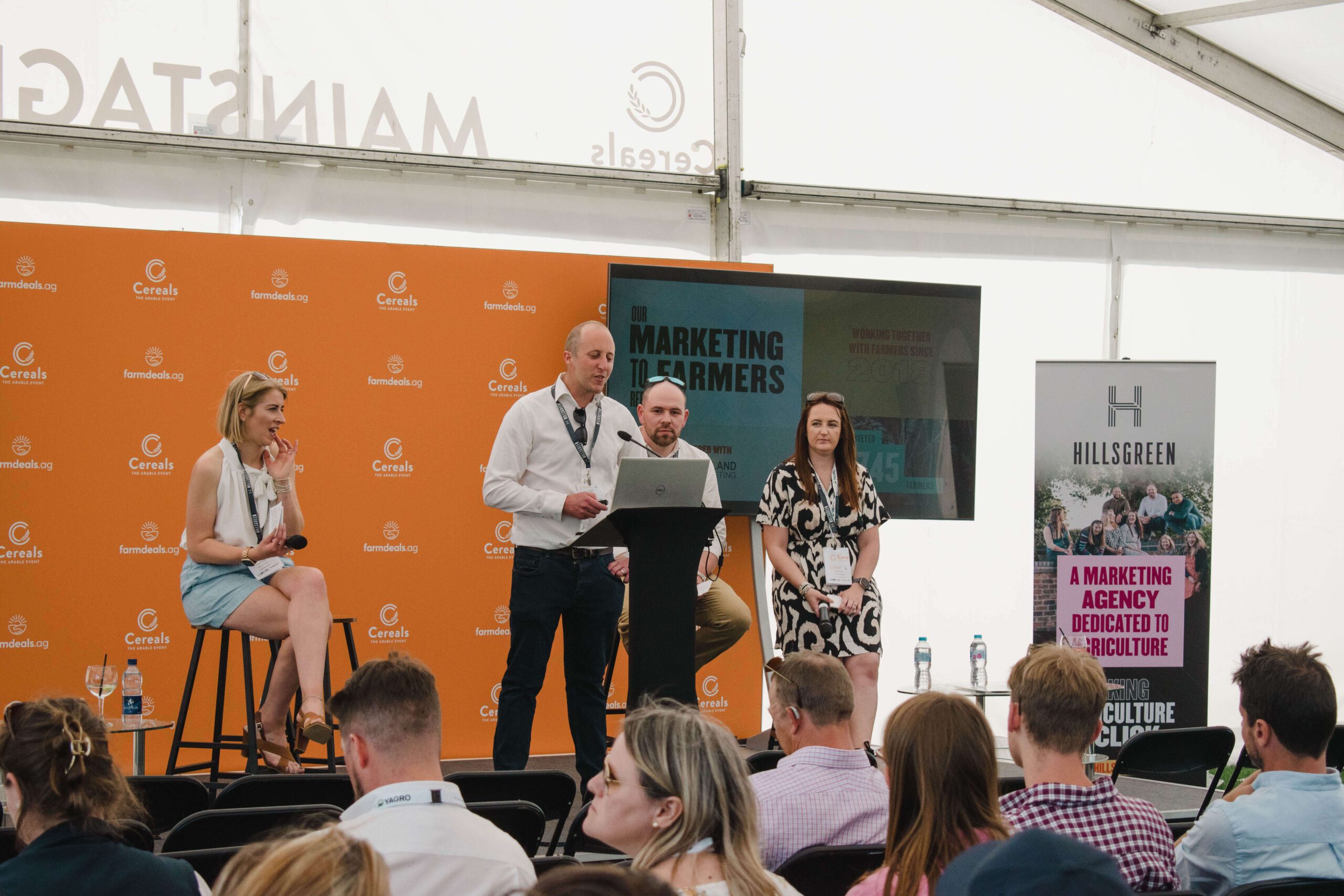 Marketing to Farmers presentation Hillsgreen team presenting
