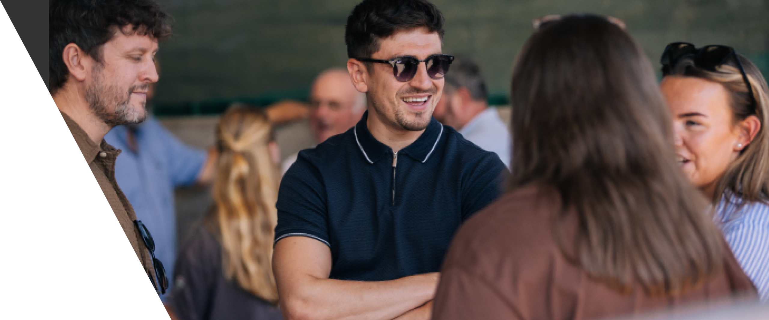 The Hillsgreen team meeting clients at a rural event